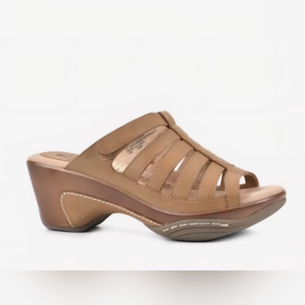 White Mountain Tan Wedge Sandals – NWB (Size 6.5M) Retail $69